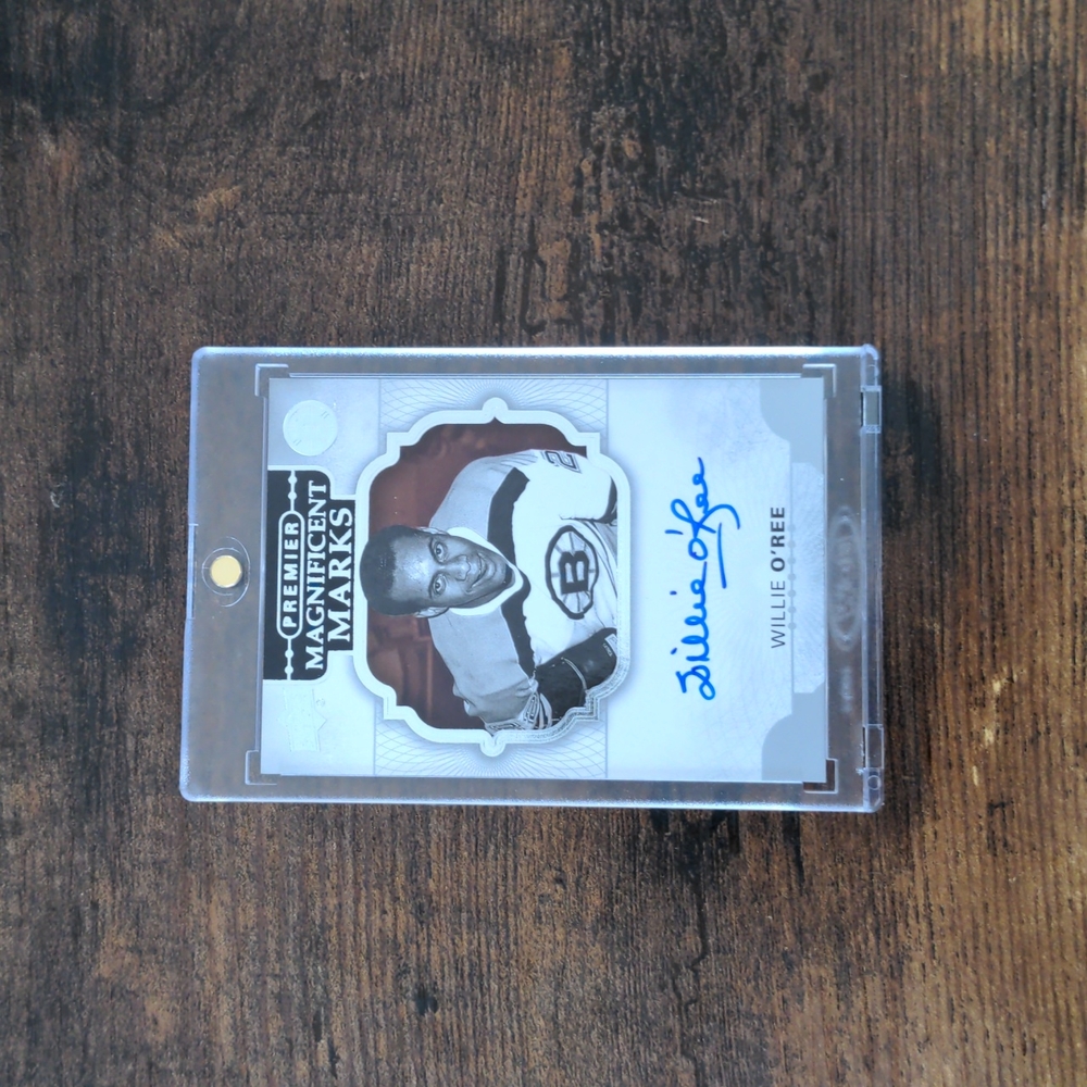 Upper deck hockey card auto Willie O'REE 2017